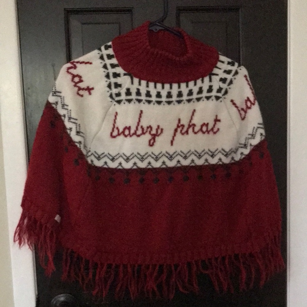 Baby Phat Xmas Themed Poncho.